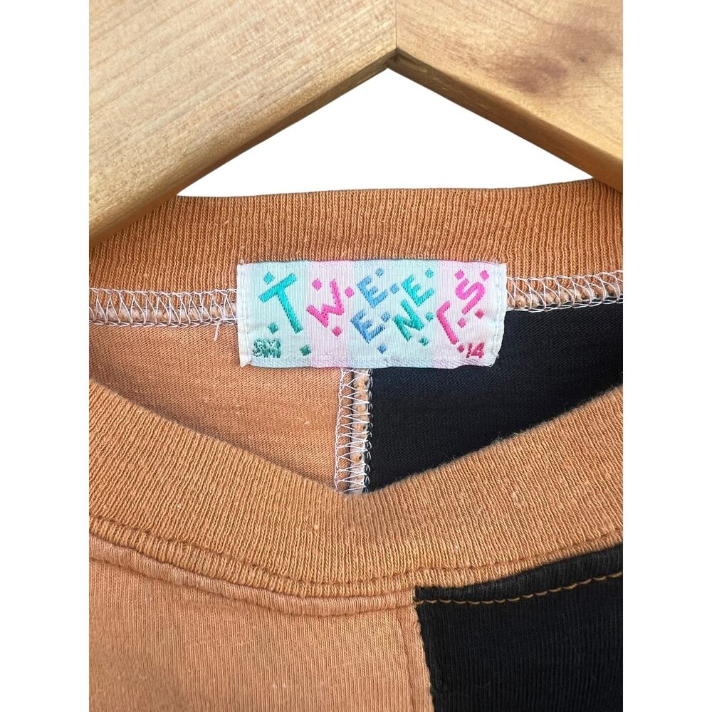 Tweeners Women's Vintage 80s Crop Boxy Tee Shirt Size 14 LARGE - Picture 3 of 4